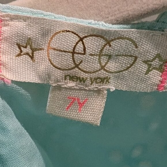 NWT - EGG New York Girls Melody Eyelet Dress in Aqua - Size 7Y - Timeless - Picture 5 of 7